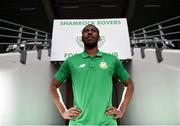 22 February 2018; Daniel Carr of Shamrock Rovers poses for a portrait during a media conference at Tallaght Stadium in Dublin. Photo by Stephen McCarthy/Sportsfile