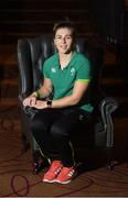 23 February 2018; Katie Fitzhenry during an Ireland Rugby Women's Press Conference at the Talbot Hotel in Dublin. Photo by Piaras Ó Mídheach/Sportsfile