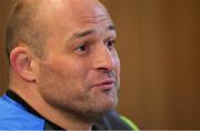 23 February 2018; Captain Rory Best during an Ireland press conference at the Aviva Stadium in Dublin. Photo by Brendan Moran/Sportsfile