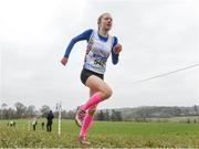 23 February 2018; Aimee Hayde, from St. Mary's Secondary, Newport, Co. Tipperary, on her way to winning the girl's intermediate 3000m during the Irish Life Health Munster Schools Cross Country at Waterford IT in Waterford. Photo by Matt Browne/Sportsfile