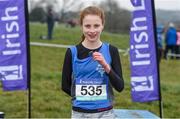 23 February 2018; Niamh Cunneen, who won the junior girl's 2500m from St. Mary's Nenagh, Co Tipperary, during the Irish Life Health Munster Schools Cross Country at Waterford IT in Waterford. Photo by Matt Browne/Sportsfile