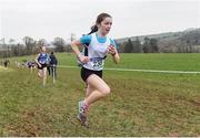 23 February 2018; Sarah Butler, from Laurel Hill Secondary School, Co. Limerick, on her way to winning the girl's minor 2000m during the Irish Life Health Munster Schools Cross Country at Waterford IT in Waterford. Photo by Matt Browne/Sportsfile