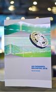 23 February 2018; A general view of the booklet detailing the motions for GAA Annual Congress 2018 at Croke Park in Dublin. Photo by Piaras Ó Mídheach/Sportsfile