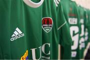23 February 2018; A detailed view of a Cork City jersey hanging in the dressing room prior to the SSE Airtricity League Premier Division match between Cork City and Waterford at Turner's Cross in Cork. Photo by Eóin Noonan/Sportsfile