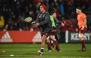23 February 2018; Simon Zebo of Munster warms up prior to the Guinness PRO14 Round 16 match between Munster and Glasgow Warriors at Irish Independent Park in Cork. Photo by Diarmuid Greene/Sportsfile