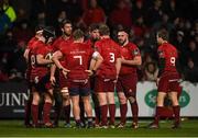 23 February 2018; James Cronin of Munster speaks to his team-mates during the Guinness PRO14 Round 16 match between Munster and Glasgow Warriors at Irish Independent Park in Cork. Photo by Diarmuid Greene/Sportsfile