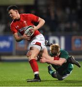 23 February 2018; Tom Rogers of Wales is tackled by Tommy O'Brien of Ireland during the U20 Six Nations Rugby Championship match between Ireland and Wales at Donnybrook Stadium in Dublin. Photo by David Fitzgerald/Sportsfile