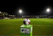 23 February 2018; A general view of the match ball ahead of the SSE Airtricity League Premier Division match between Cork City and Waterford at Turner's Cross in Cork. Photo by Eóin Noonan/Sportsfile