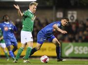 23 February 2018; Gavan Holohan of Waterford in action against Conor McCormack of Cork City during the SSE Airtricity League Premier Division match between Cork City and Waterford at Turner's Cross in Cork. Photo by Eóin Noonan/Sportsfile
