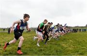 23 February 2018; The start of the junior boys 3500m at the Irish Life Health Munster Schools Cross Country at Waterford IT in Waterford. Photo by Matt Browne/Sportsfile