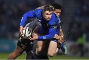 23 February 2018; Garry Ringrose of Leinster is tackled by Eital Bredenkamp and Berton Klaasen of Southern Kings during the Guinness PRO14 Round 16 match between Leinster and Southern Kings at the RDS Arena in Dublin. Photo by Brendan Moran/Sportsfile