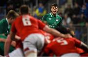 23 February 2018; Harry Byrne of Ireland during the U20 Six Nations Rugby Championship match between Ireland and Wales at Donnybrook Stadium in Dublin. Photo by David Fitzgerald/Sportsfile