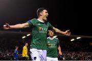 23 February 2018; Garry Buckley of Cork City celebrates after scoring his side's second goal of the game of Waterford during the SSE Airtricity League Premier Division match between Cork City and Waterford at Turner's Cross in Cork. Photo by Eóin Noonan/Sportsfile