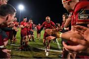 23 February 2018; Munster players form a tunnel for team-mate Simon Zebo after the Guinness PRO14 Round 16 match between Munster and Glasgow Warriors at Irish Independent Park in Cork. Photo by Diarmuid Greene/Sportsfile