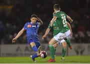 23 February 2018; Gavan Holohan of Waterford in action against Garry Buckley of Cork City during the SSE Airtricity League Premier Division match between Cork City and Waterford at Turner's Cross in Cork. Photo by Eóin Noonan/Sportsfile