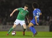 23 February 2018; Garry Buckley of Cork City in action against Bastien Héry of Waterford during the SSE Airtricity League Premier Division match between Cork City and Waterford at Turner's Cross in Cork. Photo by Eóin Noonan/Sportsfile