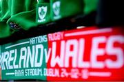24 February 2018; An Ireland and Wales scarf on sale prior to the NatWest Six Nations Rugby Championship match between Ireland and Wales at the Aviva Stadium in Lansdowne Road, Dublin. Photo by David Fitzgerald/Sportsfile