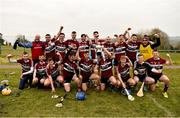 24 February 2018; The St Mary's University College squad celebrate with the cup after the Electric Ireland Fergal Maher Cup Final between St Mary's University College and GMIT Letterfrack in Mallow, Cork. The unique quality of the Electric Ireland Higher Education Championships sees players putting their intercounty and club rivalries aside to strive to achieve Electric Ireland Fergal Maher Cup glory. Electric Ireland has been shining a light on these First Class Rivals as proud sponsor of the college level competitions for the next four years. #FirstClassRivals. Photo by Diarmuid Greene/Sportsfile