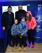 23 February 2018; Leinster players Ross Byrne, left, and Scott Fardy with supporters in the Blue Room at the Guinness PRO14 Round 16 match between Leinster and Southern Kings at the RDS Arena in Dublin. Photo by Brendan Moran/Sportsfile