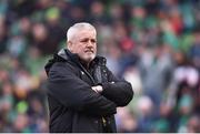 24 February 2018; Wales head coach Warren Gatland prior to the NatWest Six Nations Rugby Championship match between Ireland and Wales at the Aviva Stadium in Lansdowne Road, Dublin. Photo by David Fitzgerald/Sportsfile