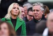 24 February 2018; FAI Chief Executive John Delaney alongside partner Emma English prior to the NatWest Six Nations Rugby Championship match between Ireland and Wales at the Aviva Stadium in Lansdowne Road, Dublin. Photo by David Fitzgerald/Sportsfile
