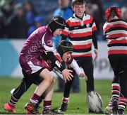 23 February 2018; Action from the Bank of Ireland Half-Time Minis match between Enniscorthy RFC, Wexford and Tullow RFC, Carlow, during the Guinness PRO14 Round 16 match between Leinster and Southern Kings at the RDS Arena in Dublin. Photo by Brendan Moran/Sportsfile