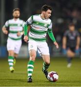 23 February 2018; Joel Coustrain of Shamrock Rovers during the SSE Airtricity League Premier Division match between Shamrock Rovers and Dundalk at Tallaght Stadium in Dublin. Photo by Stephen McCarthy/Sportsfile
