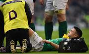 24 February 2018; Conor Murray of Ireland after picking up an injury during the NatWest Six Nations Rugby Championship match between Ireland and Wales at the Aviva Stadium in Dublin. Photo by Ramsey Cardy/Sportsfile