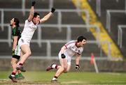 24 February 2018; Cormac O'Doherty of Slaughtneil celebrates after scoring his side's first goal of the game during the AIB GAA Football All-Ireland Senior Club Championship Semi-Final match between Nemo Rangers and Slaughtneil at O'Moore Park in Portlaoise, Co Laois. Photo by Eóin Noonan/Sportsfile