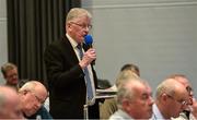 24 February 2018; Tim Floyd, Tipperary County Board Secretary, speaking during the GAA Annual Congress 2018 at Croke Park in Dublin. Photo by Piaras Ó Mídheach/Sportsfile