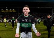 24 February 2018; Luke Connolly of Nemo Rangers celebrates after the AIB GAA Football All-Ireland Senior Club Championship Semi-Final match between Nemo Rangers and Slaughtneil at O'Moore Park in Portlaoise, Co Laois. Photo by Eóin Noonan/Sportsfile