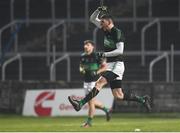 24 February 2018; Luke Connolly of Nemo Rangers celebrates after scoring his side's second goal of the game during the AIB GAA Football All-Ireland Senior Club Championship Semi-Final match between Nemo Rangers and Slaughtneil at O'Moore Park in Portlaoise, Co Laois. Photo by Eóin Noonan/Sportsfile