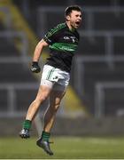 24 February 2018; Stephen Cronin of Nemo Rangers celebrates after scoring a point for his side during the AIB GAA Football All-Ireland Senior Club Championship Semi-Final match between Nemo Rangers and Slaughtneil at O'Moore Park in Portlaoise, Co Laois. Photo by Eóin Noonan/Sportsfile