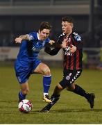 24 February 2018; Daniel Kearns of Limerick in action against Philip Gannon of Bohemians during the SSE Airtricity League Premier Division match between Limerick FC and Bohemians at Market's Field in Limerick. Photo by Harry Murphy/Sportsfile