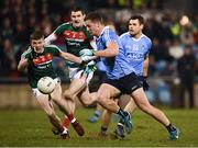 24 February 2018; Ciaran Kilkenny of Dublin in action against Eoin O'Donoghue of Mayo during the Allianz Football League Division 1 Round 4 match between Mayo and Dublin at Elverys MacHale Park in Castlebar, Co Mayo. Photo by Stephen McCarthy/Sportsfile