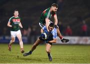 24 February 2018; James McCarthy of Dublin in action against Aidan O'Shea of Mayo during the Allianz Football League Division 1 Round 4 match between Mayo and Dublin at Elverys MacHale Park in Castlebar, Co Mayo. Photo by Stephen McCarthy/Sportsfile