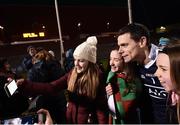 24 February 2018; Dublin goalkeeper Stephen Cluxton with supporters following the Allianz Football League Division 1 Round 4 match between Mayo and Dublin at Elverys MacHale Park in Castlebar, Co Mayo. Photo by Stephen McCarthy/Sportsfile