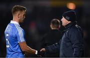 24 February 2018; Dublin manager Jim Gavin and Jonny Cooper during the Allianz Football League Division 1 Round 4 match between Mayo and Dublin at Elverys MacHale Park in Castlebar, Co Mayo. Photo by Stephen McCarthy/Sportsfile