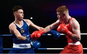 24 February 2018; Brett McGinty, right, in action against Michael Nevin at the Liffey Crane Hire IABA Elite Boxing Championships 2018 Finals at the National Stadium in Dublin. Photo by David Fitzgerald/Sportsfile
