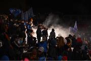 24 February 2018; A flare goes off amongst supporters during the Allianz Football League Division 1 Round 4 match between Mayo and Dublin at Elverys MacHale Park in Castlebar, Co Mayo. Photo by Stephen McCarthy/Sportsfile