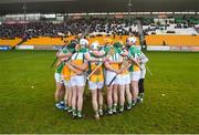4 February 2018; The Offaly huddle ahead of the Allianz Hurling League Division 1B Round 2 match bewteen Offaly and Limerick at Bord Na Móna O'Connor Park, in Tullamore, Offaly. Photo by Daire Brennan/Sportsfile