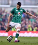 24 February 2018; Conor Murray of Ireland kicks a penalty during the NatWest Six Nations Rugby Championship match between Ireland and Wales at the Aviva Stadium in Lansdowne Road, Dublin. Photo by David Fitzgerald/Sportsfile