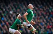 24 February 2018; Andrew Porter, left, and Devin Toner of Ireland during the NatWest Six Nations Rugby Championship match between Ireland and Wales at the Aviva Stadium in Dublin. Photo by Ramsey Cardy/Sportsfile