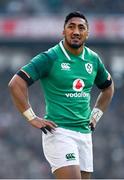 24 February 2018; Bundee Aki of Ireland during the NatWest Six Nations Rugby Championship match between Ireland and Wales at the Aviva Stadium in Dublin. Photo by Ramsey Cardy/Sportsfile