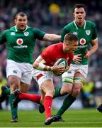 24 February 2018; Gareth Anscombe of Wales during the NatWest Six Nations Rugby Championship match between Ireland and Wales at the Aviva Stadium in Dublin. Photo by Ramsey Cardy/Sportsfile