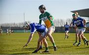 25 February 2018; Ciarán Comerford of Laois in action against Ben Conneely of Offaly during the Allianz Hurling League Division 1B Round 4 match between Offaly and Laois at Bord Na Móna O’Connor Park in Offaly. Photo by Sam Barnes/Sportsfile