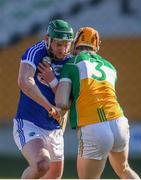 25 February 2018; Neil Foyle of Laois in action against Sean Gardiner of Offaly during the Allianz Hurling League Division 1B Round 4 match between Offaly and Laois at Bord Na Móna O’Connor Park in Offaly. Photo by Sam Barnes/Sportsfile