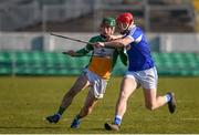 25 February 2018; Tommy Geraghty of Offaly in action against Eric Killeen of Laois during the Allianz Hurling League Division 1B Round 4 match between Offaly and Laois at Bord Na Móna O’Connor Park in Offaly. Photo by Sam Barnes/Sportsfile