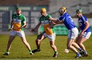 25 February 2018; Pat Camon of Offaly in action against Leigh Bergin of Laois during the Allianz Hurling League Division 1B Round 4 match between Offaly and Laois at Bord Na Móna O’Connor Park in Offaly. Photo by Sam Barnes/Sportsfile