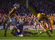25 February 2018; Richie Leahy of Kilkenny in action against Seamus Kennedy of Tipperary during the Allianz Hurling League Division 1A Round 4 match between Kilkenny and Tipperary at Nowlan Park in Kilkenny. Photo by Harry Murphy/Sportsfile